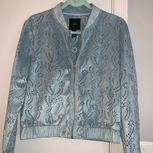 Baby blue forever21 jacket